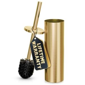 Gold Toilet Brush Set